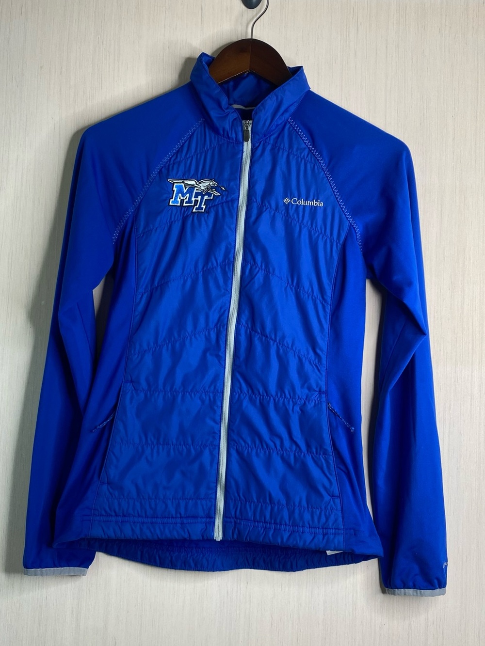 Columbia Women's Full-Zip Middle Tennessee State MTSU Mach 38 Hybrid Jacket XS